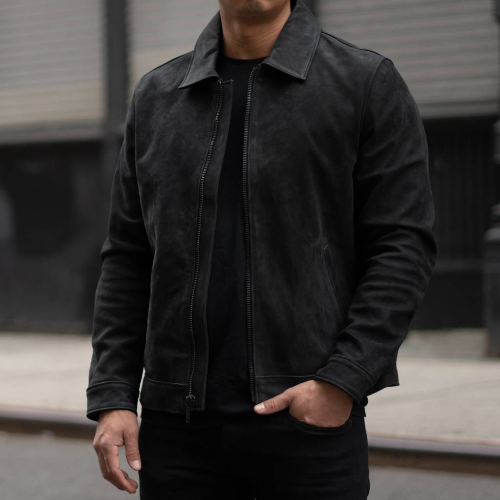 Men's Keanu Leather Jacket In Black Matte - Thursday Boot Company
