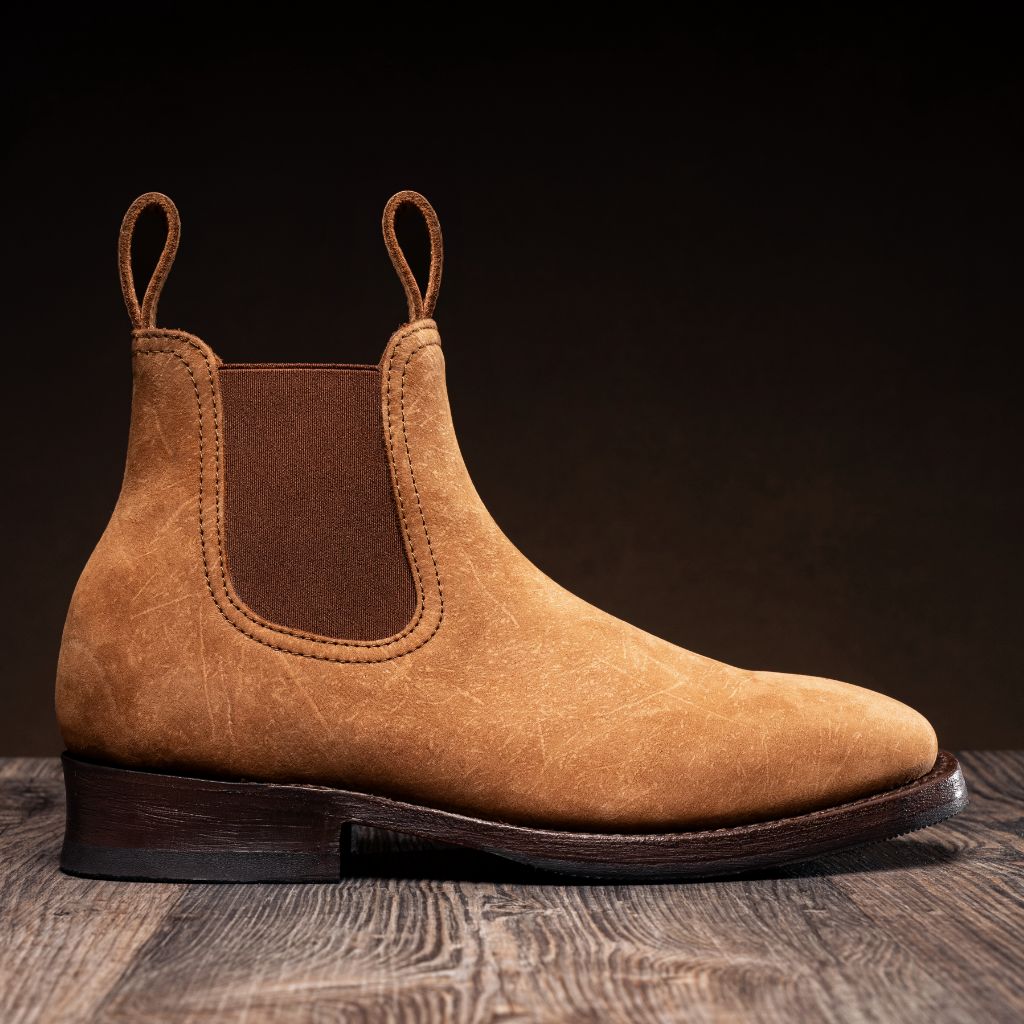 高級品市場 Men's Journeyman Boot In Tan Snuff Kudu Leather - Thursday 靴