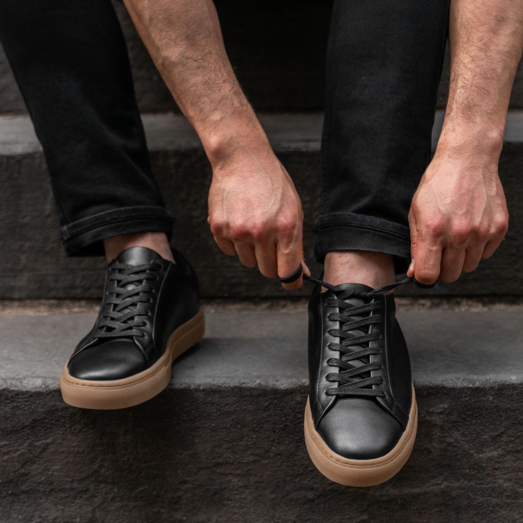 Good Man Brand Legacy Low Sneakers Mens 12 Black Minimal Clean Luxury Casual Men main image 2