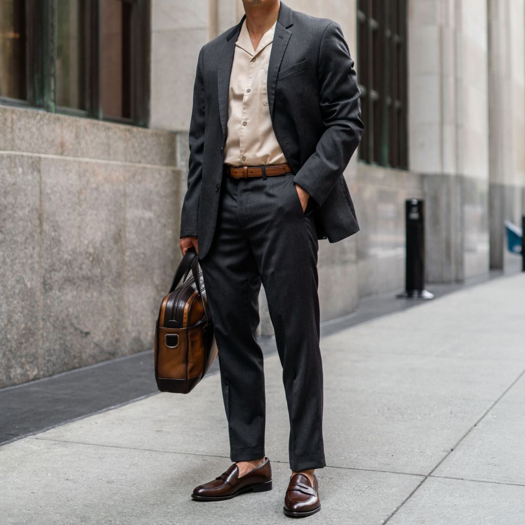 Men's Lincoln Penny Loafer In Brown 'Rich Mahogany' Leather