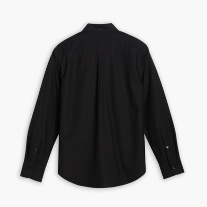 mens black long sleeve dress shirt Thursday Boot Company Men's Black Cotton Oxford Shirt Size M