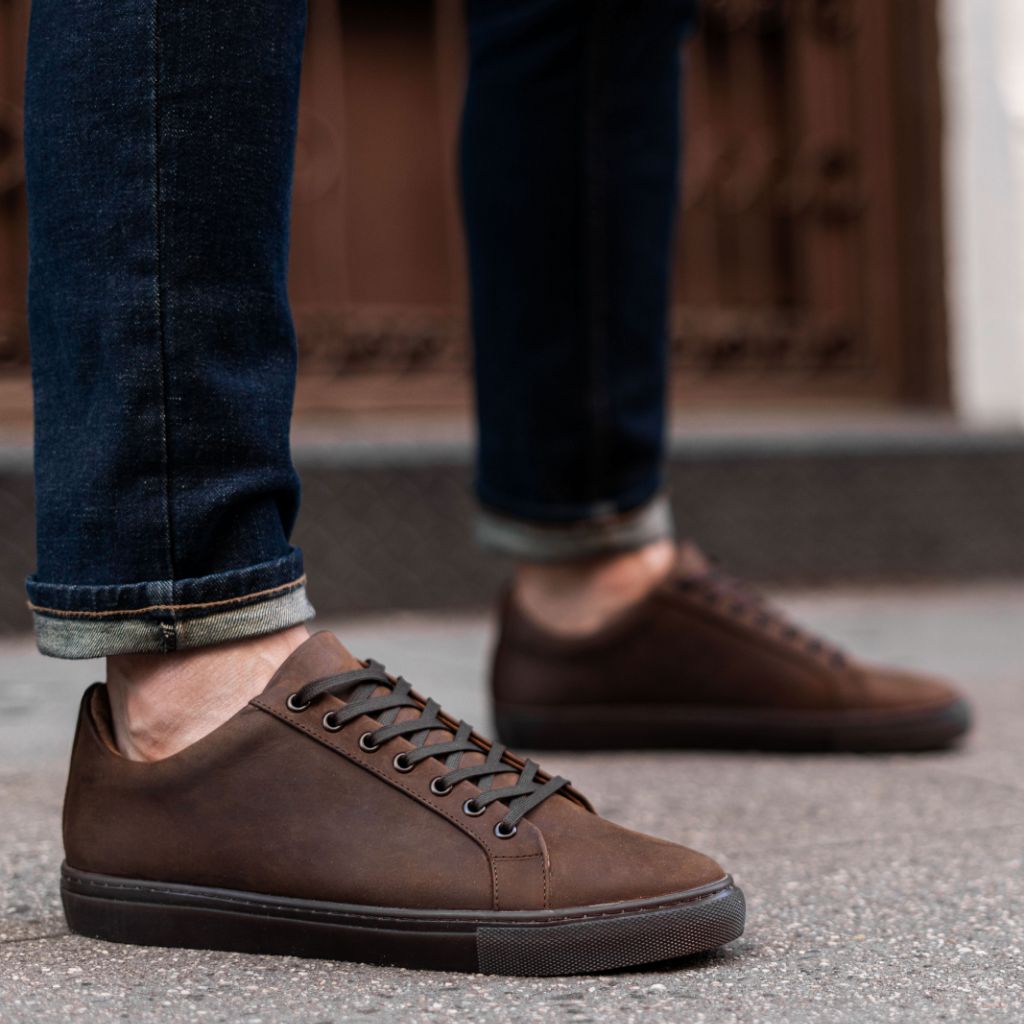 Thursday Boot Premier Low Top Sneakers Men\'s 10.5 Brown Leather Adobe $135 Thursday Boot Co. Premier Low Top Sneaker Coffee Leather  main image 4