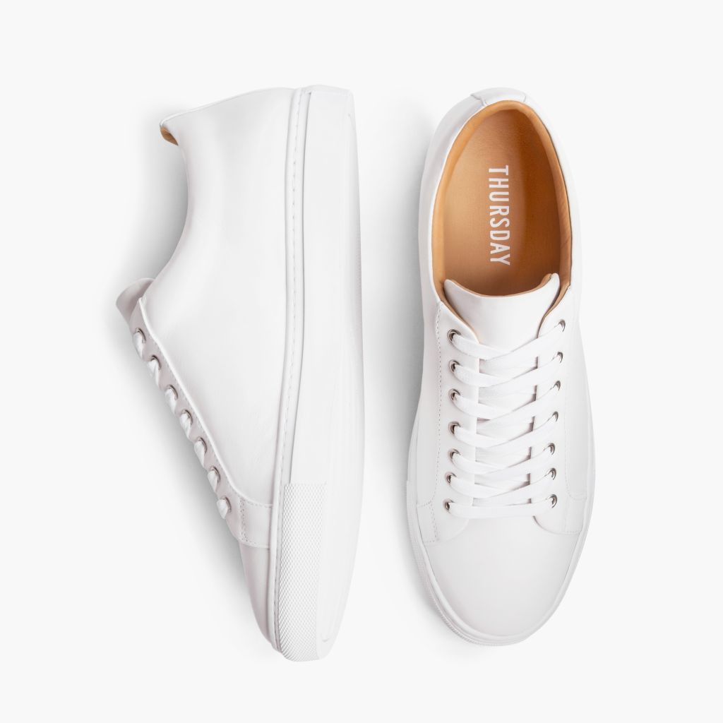 Women's Thursday Boot Company White Leather Premier Low Top Sneaker Size 7.5 Women's Thursday Boot Company White Leather Premier Low Top Sneaker Size 7.5