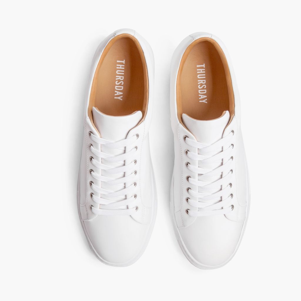 Women's Premier Low Top In White Leather - Thursday Boot Company