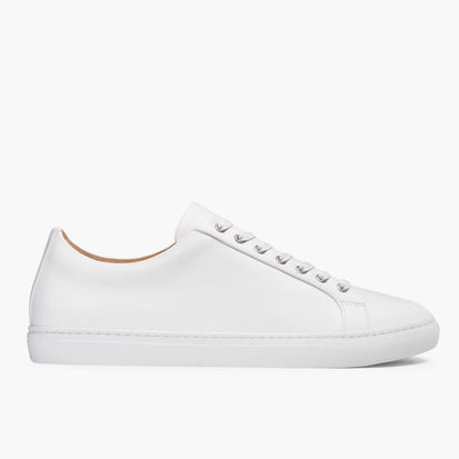 Men's Premier Low Top In White Leather Men's Premier Low Top In White Leather