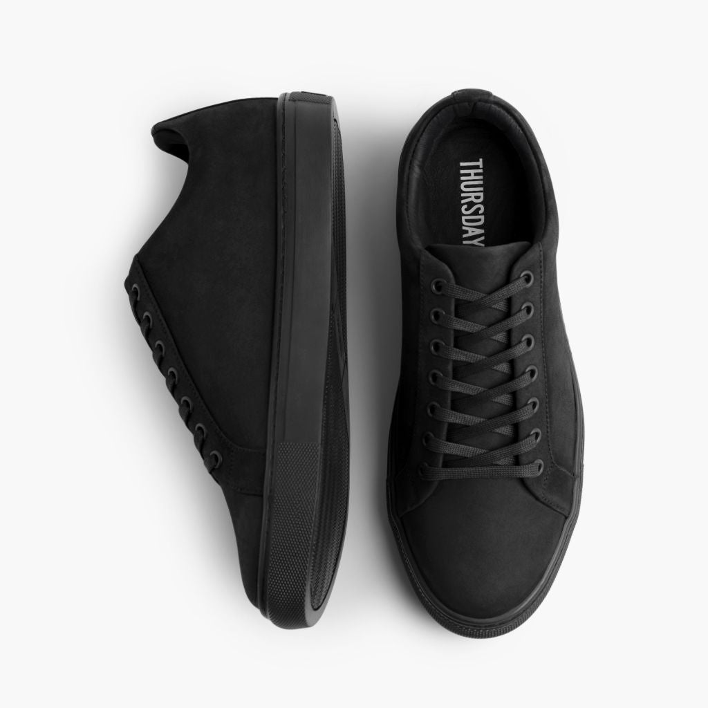 Men's Premier Low Top In Black Matte Leather - Thursday Boot Company
