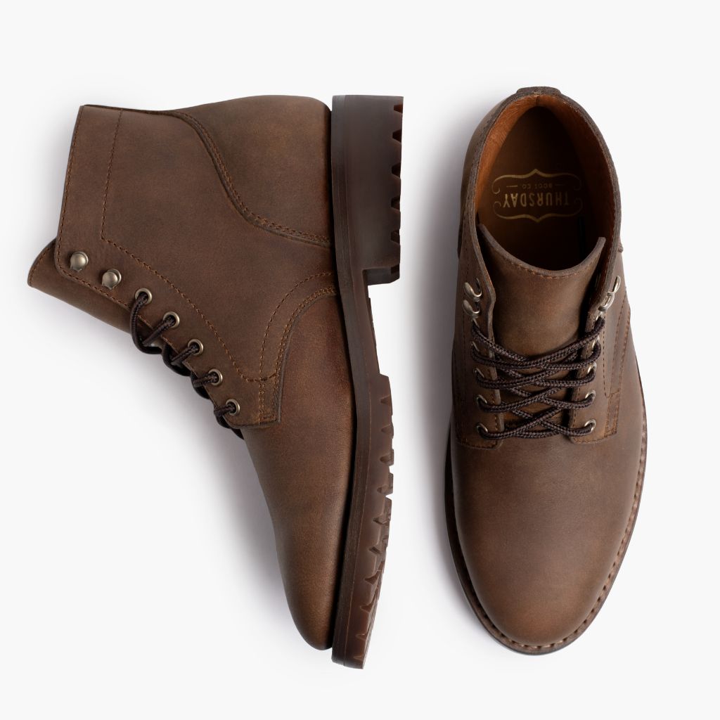 thursday boots president tobacco Men's President StormKing® Lace-Up Boot In Desert Brown