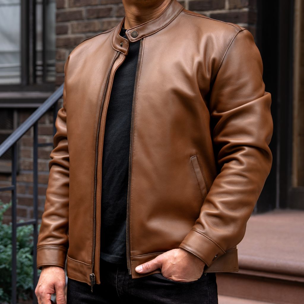Thursday Café Racer Leather Jacket