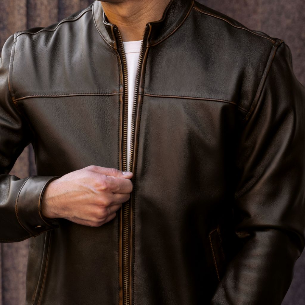 ジャケット・アウター A-2type Leather Jacket Dark Brown M s-l400.jpg