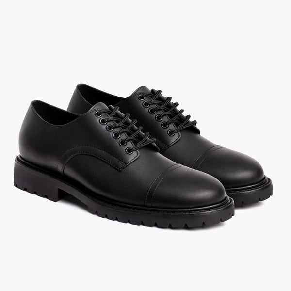 Staatsmann | Schwarz geöltes Leder