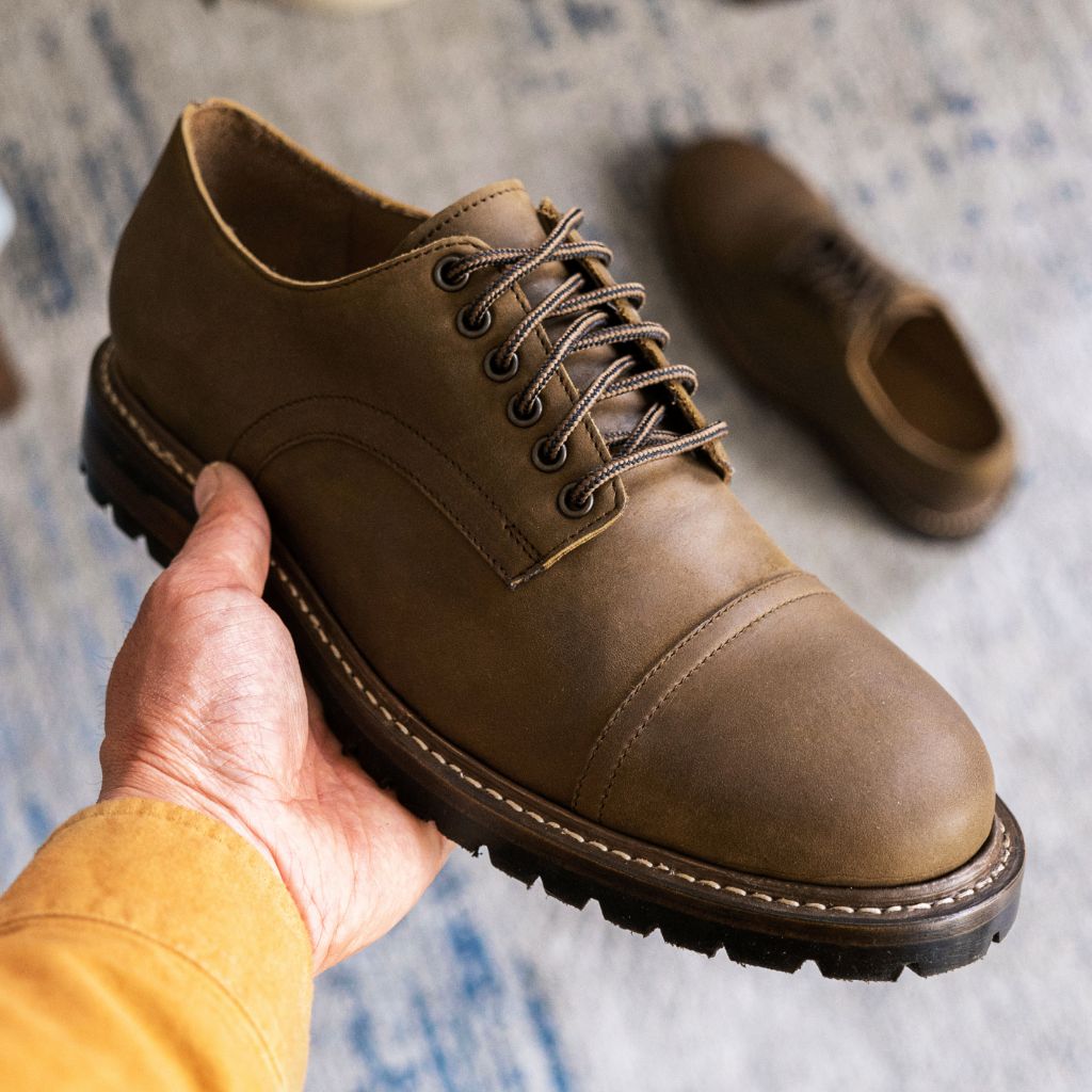Men's Statesman Dress Shoe in Brown 'Burnt Copper' Leather - Thursday