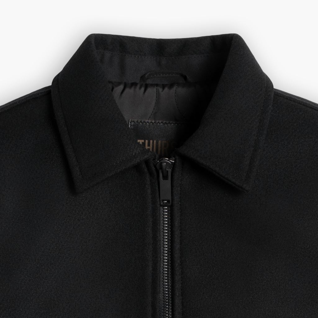 Men's Heavyweight Station Wool Jacket In Black - Thursday