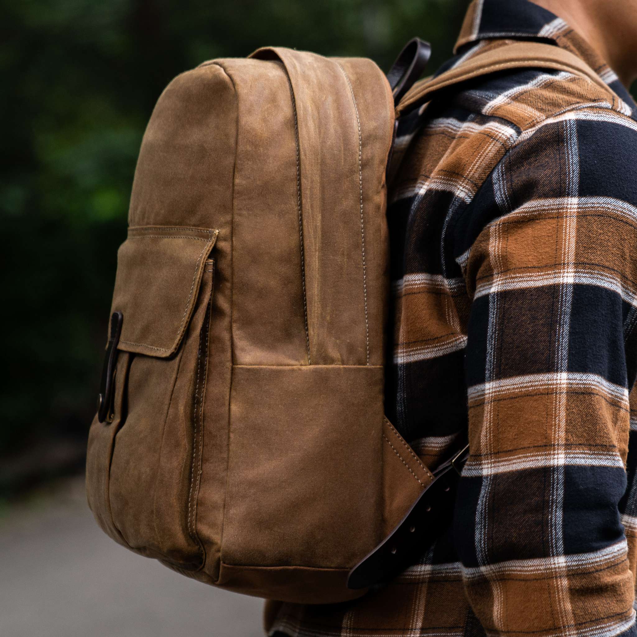 jansport adventure leather backpack Men's Adventure Pack in Tan 'Coyote' Waxed Canvas