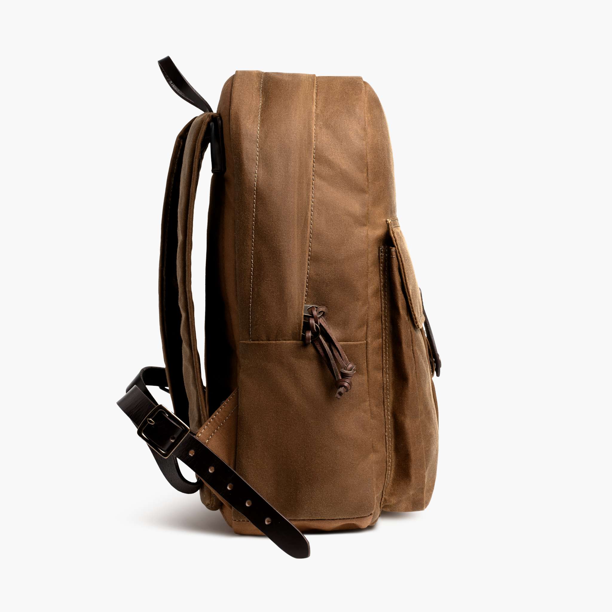Men's Adventure Pack in Tan 'Coyote' Waxed Canvas - Thursday