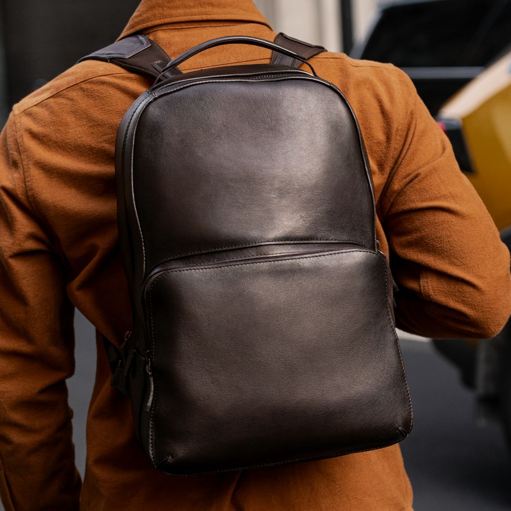Men's Perfecto Backpack in Brown 'Old English' Leather Thursday