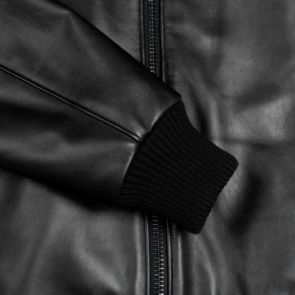 Leather jacket Supreme Black size M International in Leather