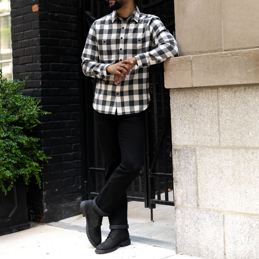 Jeans How To Wear Black And White Checkered Shirt Buy Sosandar