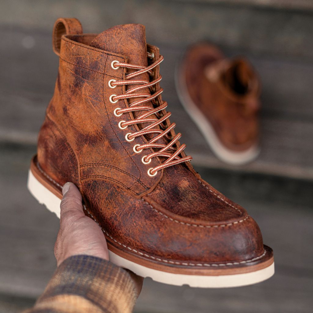 Coach - Men\'s Cromwell Brown Leather Ankle Lace Up Boots - Sz. 9D Coach mens leather boots - Gem main image 3