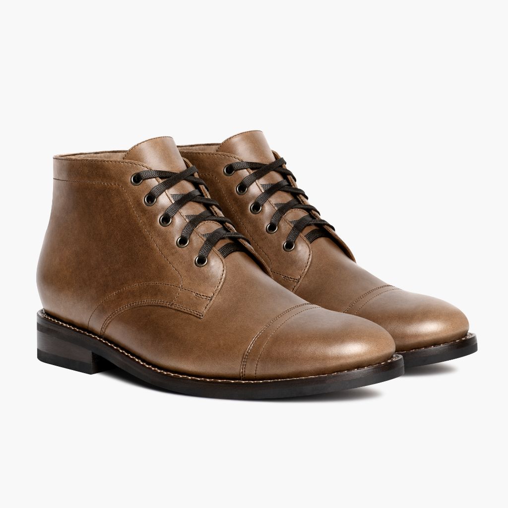Men's Cadet Lace-Up Boot In Walnut Tan Leather Thursday Boot Company