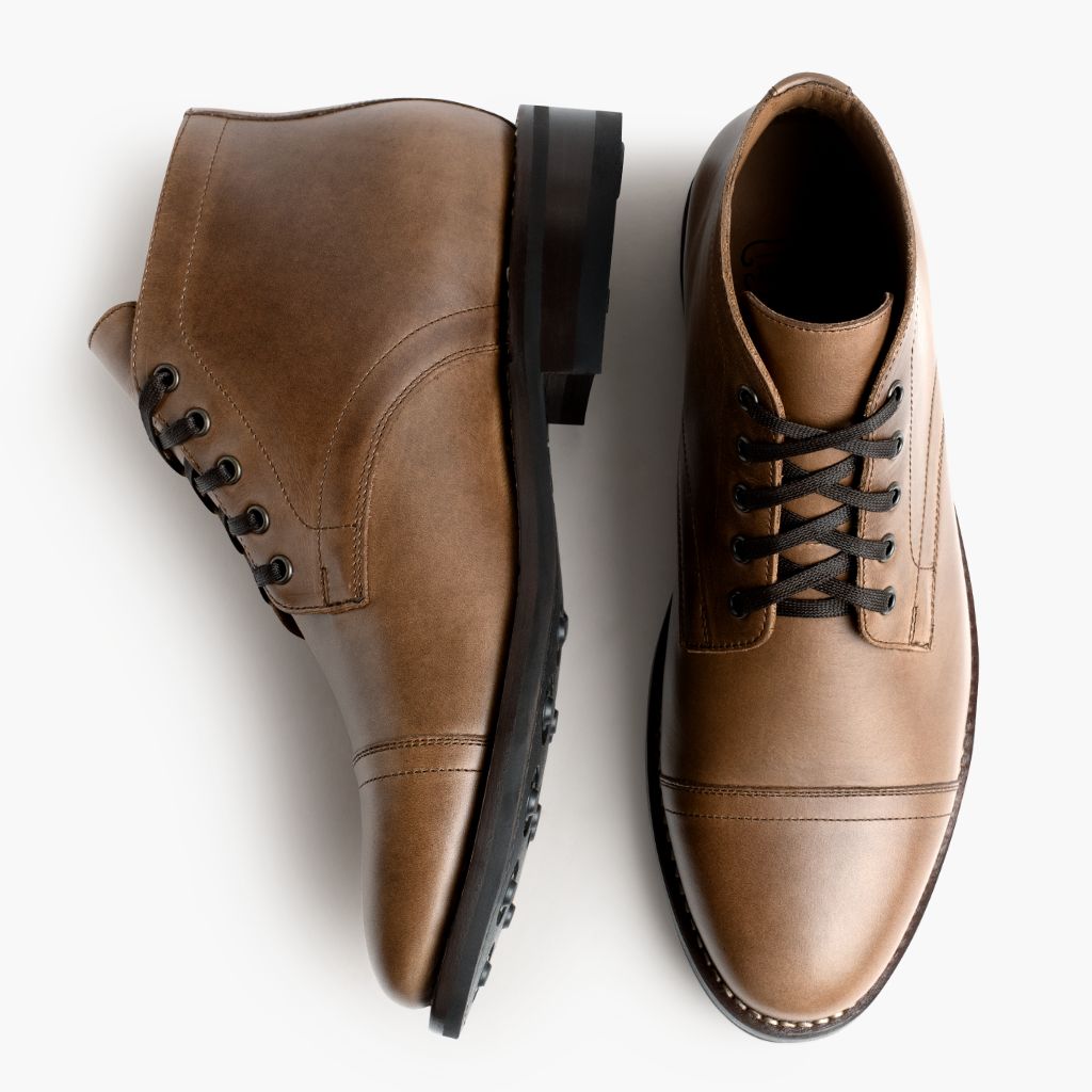 Thursday Boots Cadet Tan Leather Ankle Boots, US9.5 Men main image 3