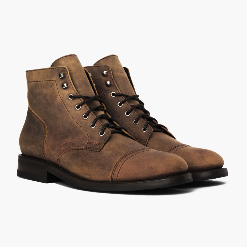 Men's Captain Lace-Up Boot In Burnt Copper Thursday Boot Company