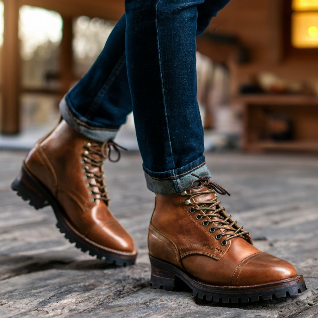 brown casual dress boots Mens Leather  Stylish Formal & Ankle Boots Cognac / 7 This is the most comfortable mens boot on the market. Thursday Boots Brown Casual Boots