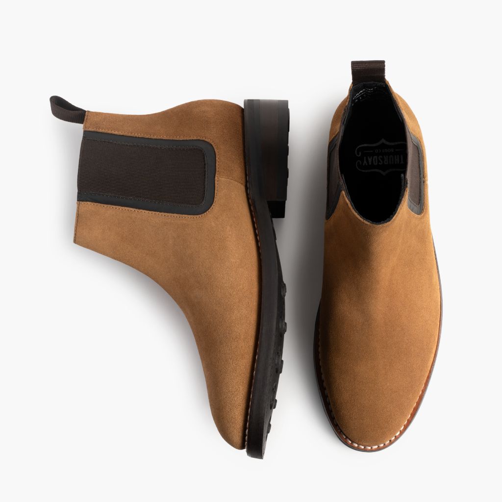 Thursday Boot Co Duke Chelsea Boots Honey Suede Men Sz 13 Goodyear Welt Men main image 2