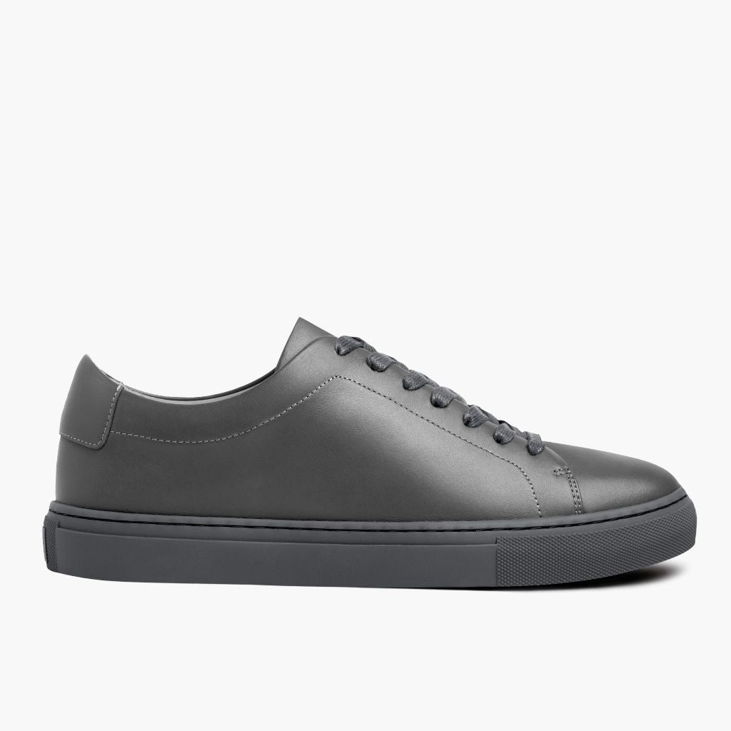 Men's Encore Low Top Sneaker In Steel Grey Leather - Thursday