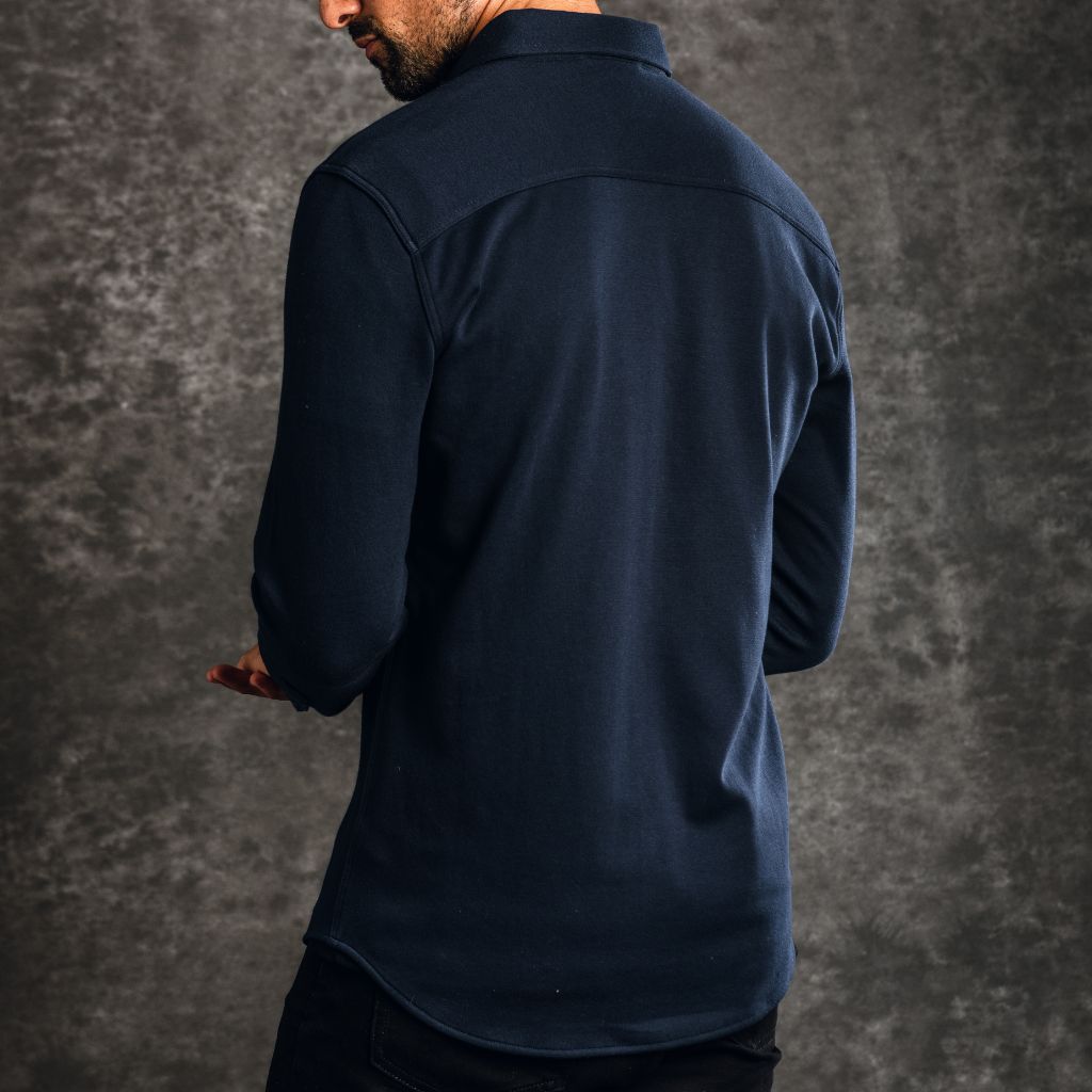 Men's Everyday Button-Down Shirt in Navy Blue