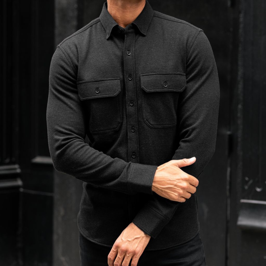 Everyday Button-Down Shirt Black (Two Pocket)