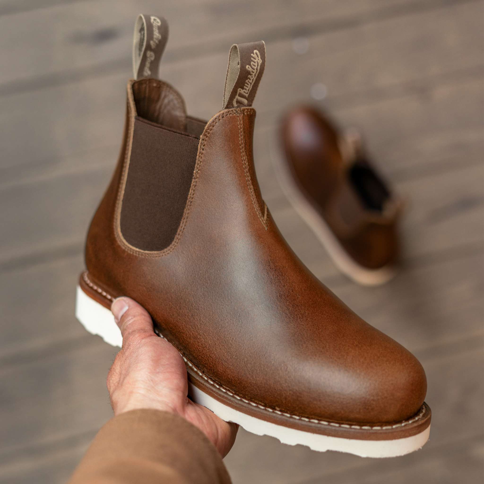 Men's General Purpose Chelsea Boot In Tan 'Safari' Leather - Thursday