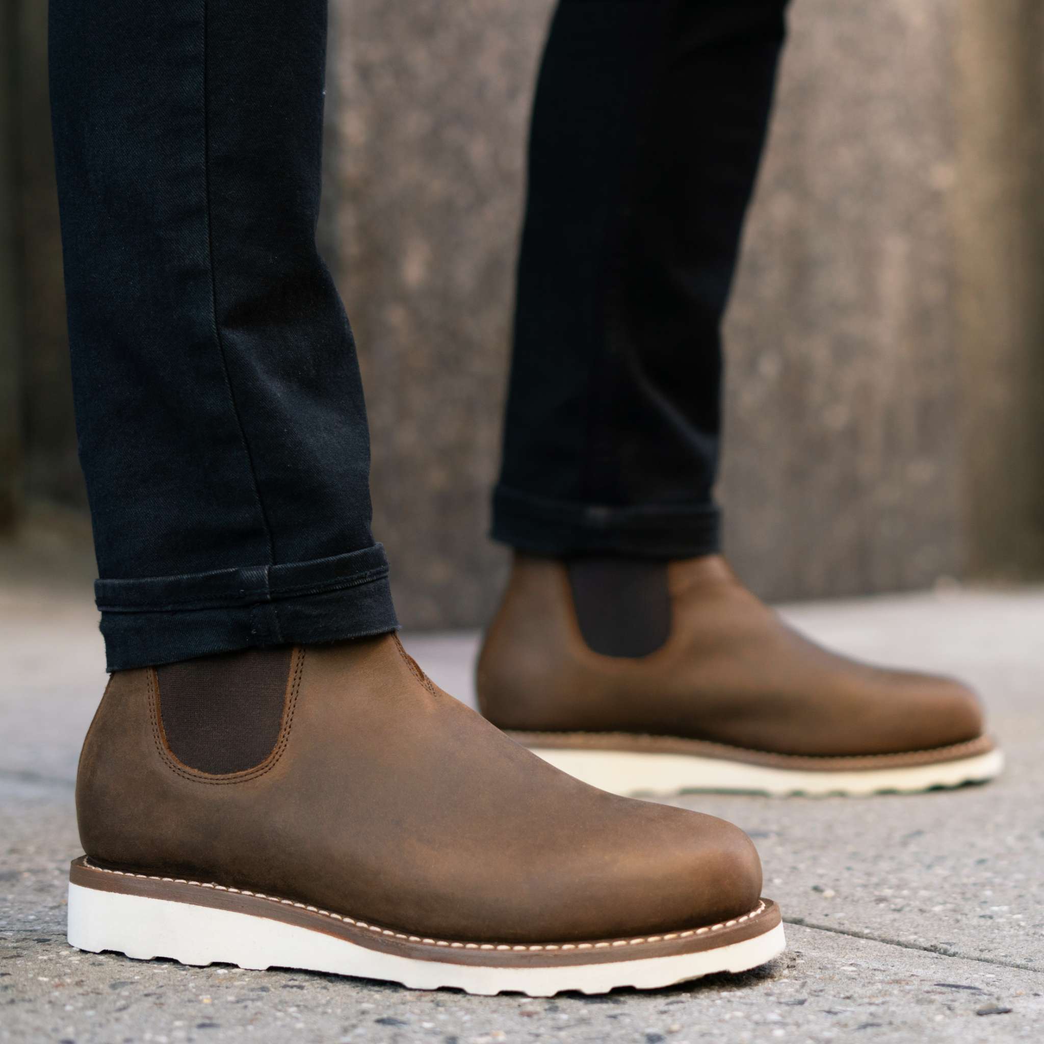 Men's General Purpose Chelsea Boot In Brown 'Vintage Tobacco' Leather