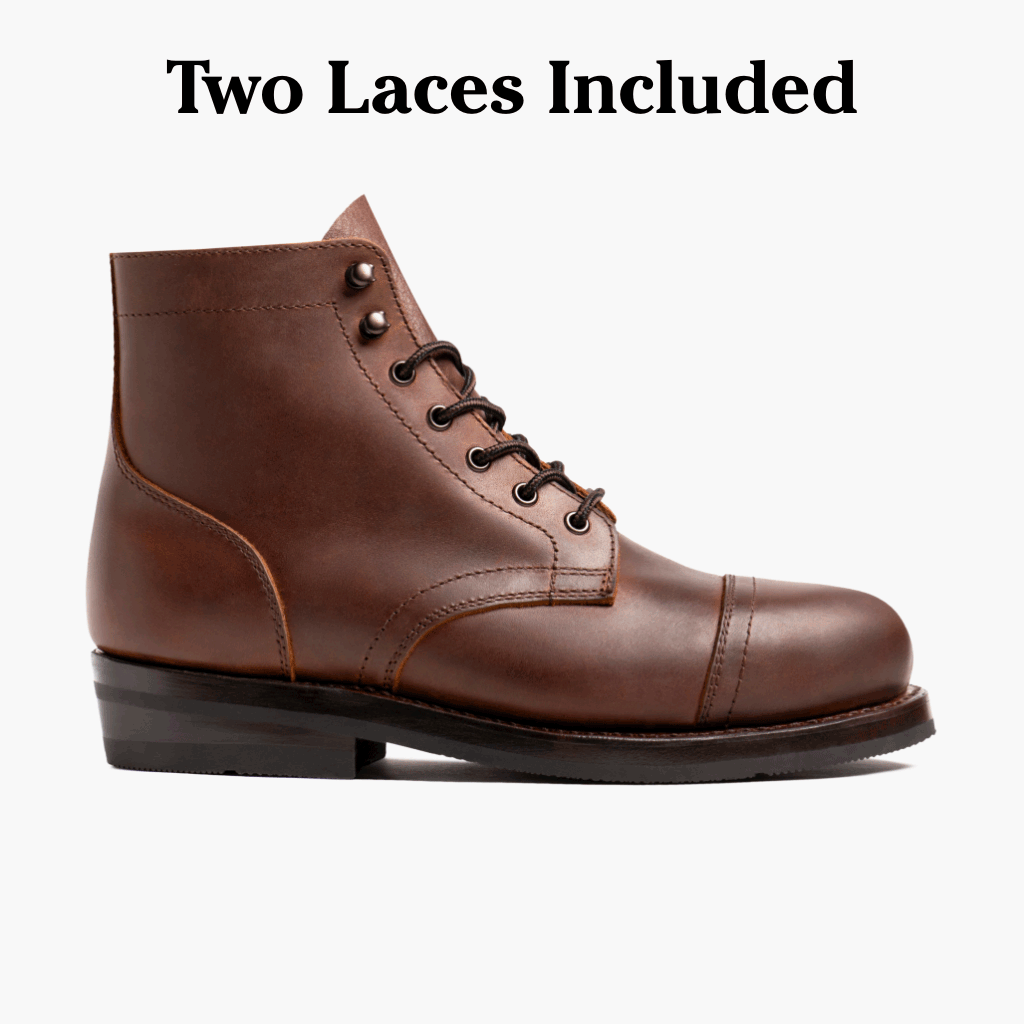 Men's Heritage Captain Boot In Rustic Brown Leather Thursday