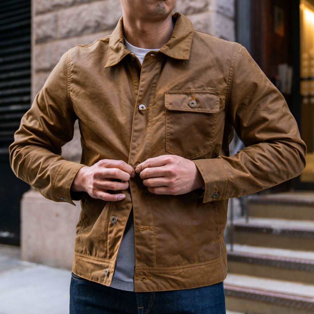 Waxed Canvas Field Jacket Khaki