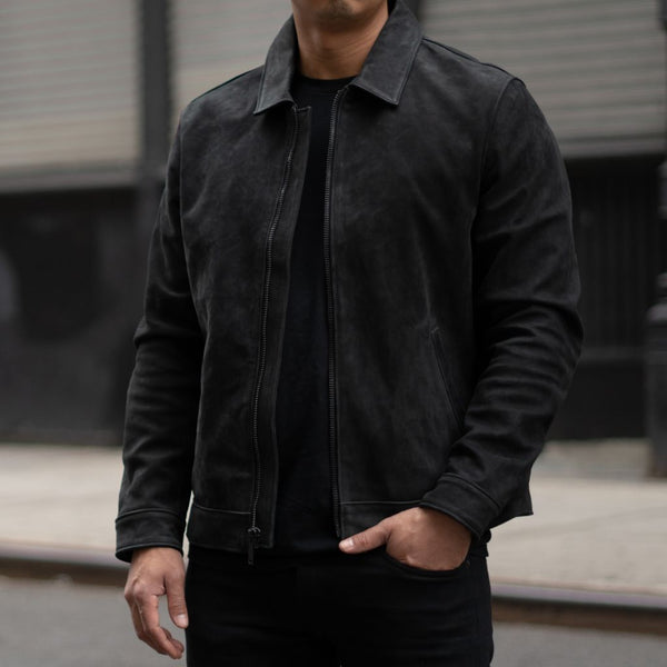 Men's Keanu Leather Jacket In Black Matte - Thursday Boot