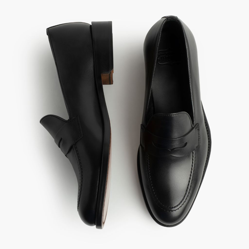 Black leather clearance mens dress shoes