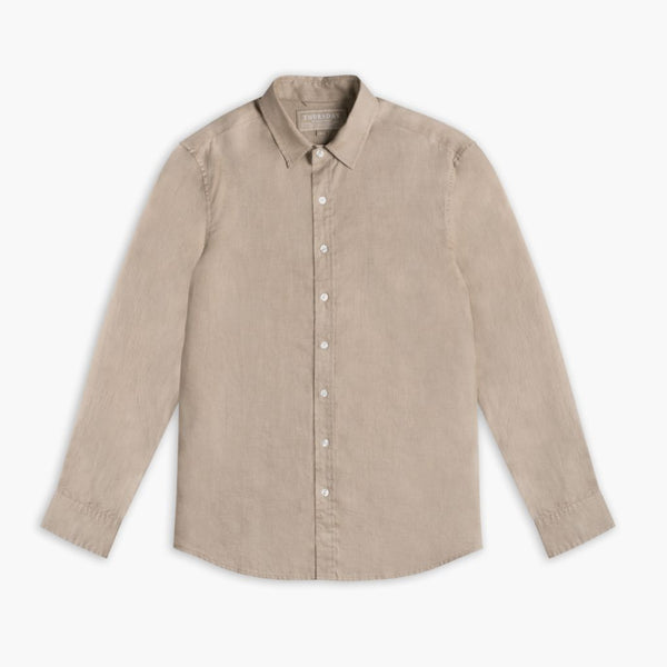 Leinenhemd | Taupe 