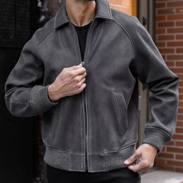Major League Jacket | Grey Textured