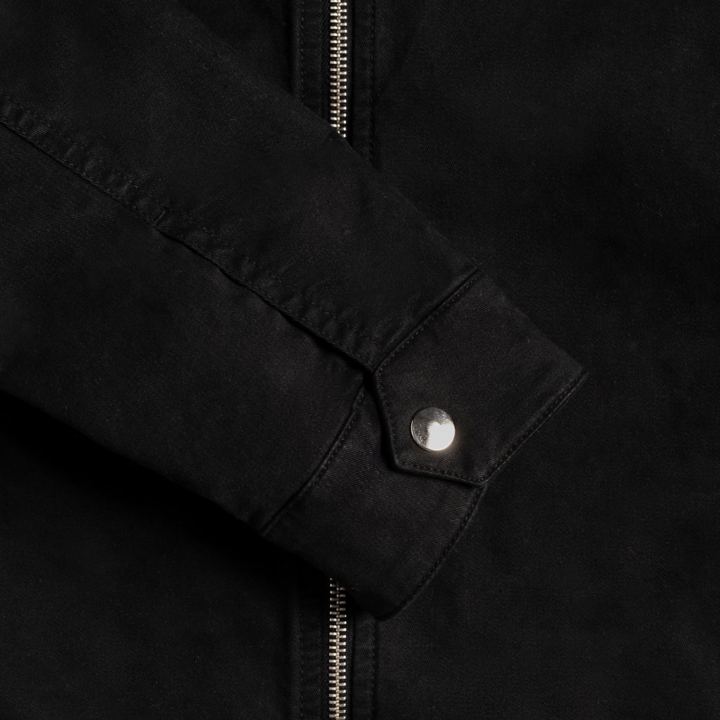 Men's Mechanic Jacket In Black Twill - Thursday