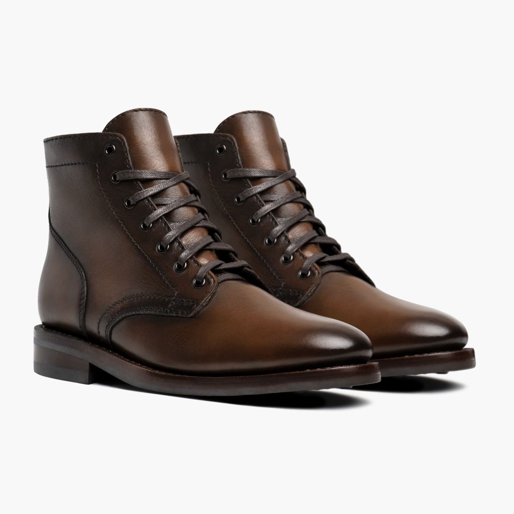 Men s President Lace Up Boot In Tobacco Thursday Boot Company