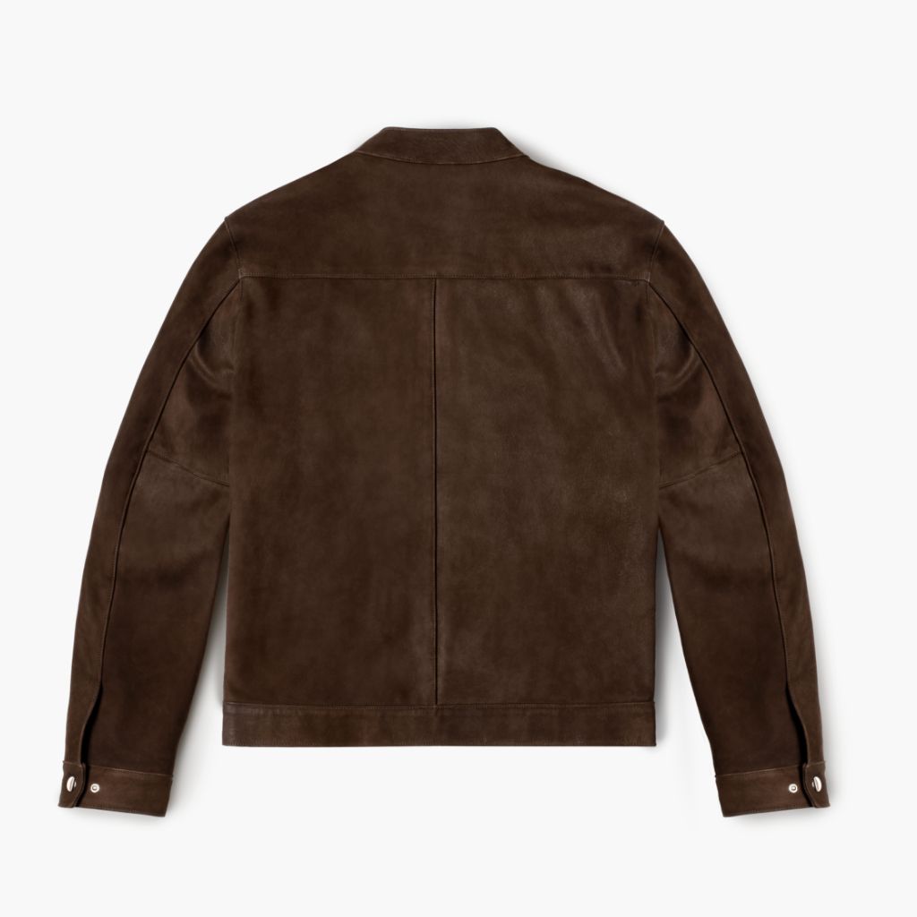 tobacco coloured jacket Mens 100% Real Leather Sleuth With twin side torso welt pockets A classic & versatile brown