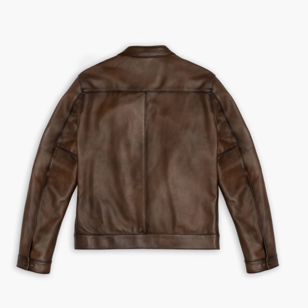 Buy DIESEL L-HUDSON Regular Solid Jacket | Brown Color Men | AJIO LUXE