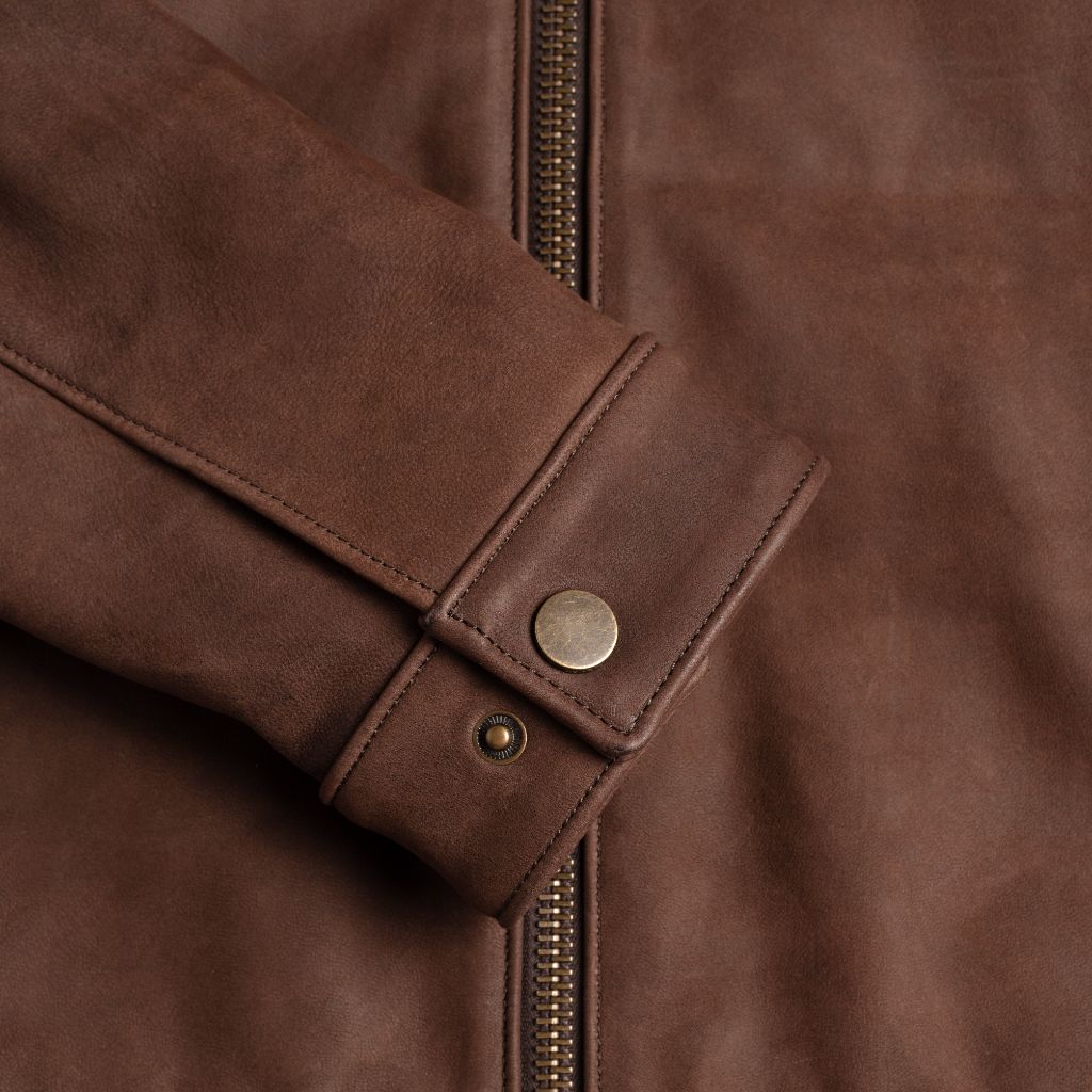 Men's Racer Jacket In Arizona Adobe Leather - Thursday