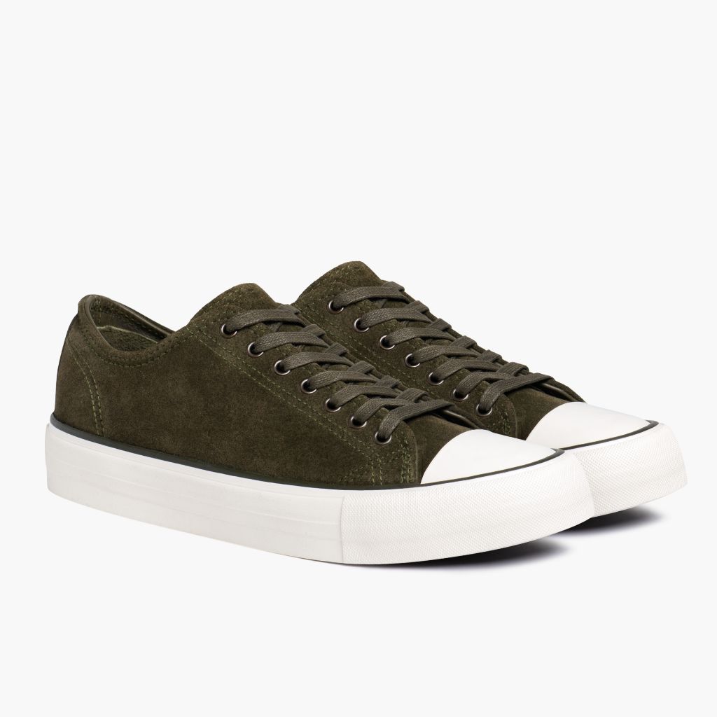 https://thursdayboots.com/products/mens-retro-low-top-sneaker-olive-green-suede social preview image