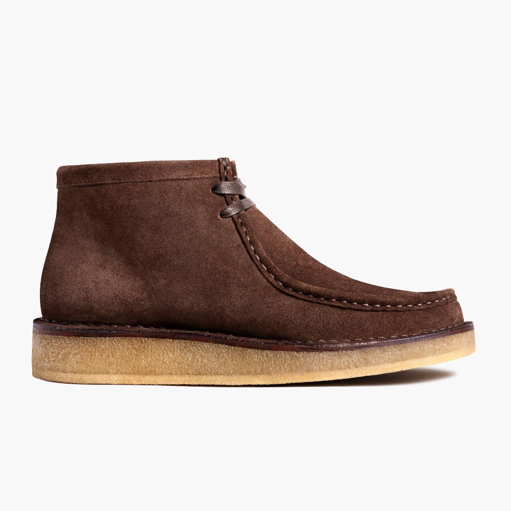 Men's Roadrunner Lace-Up Boot In Brown 'Dark Roast' Suede - Thursday
