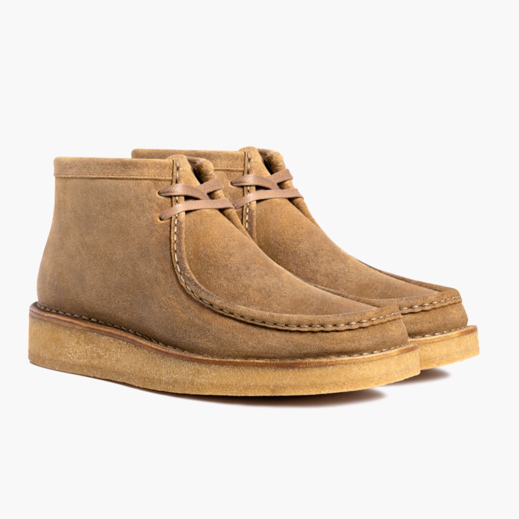 Men's Roadrunner Lace-Up Boot In Tan 'Sahara' Suede - Thursday