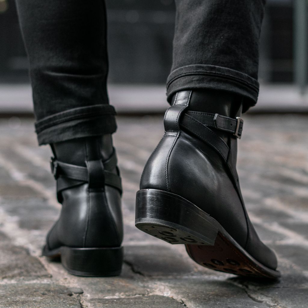 Men's Rogue Jodhpur Boot In Black Leather - Thursday Boot Company