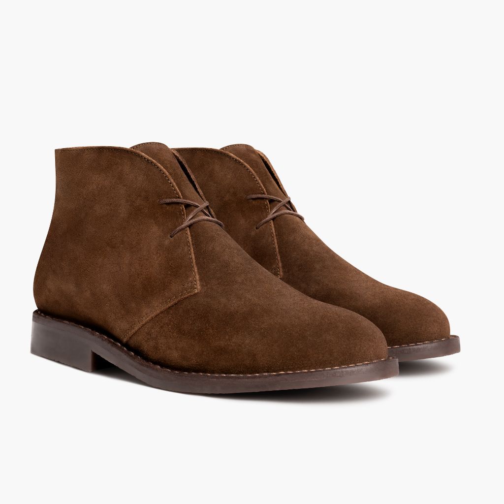 Men's Scout Chukka Boot In Brown 'Cinnamon' Suede - Thursday