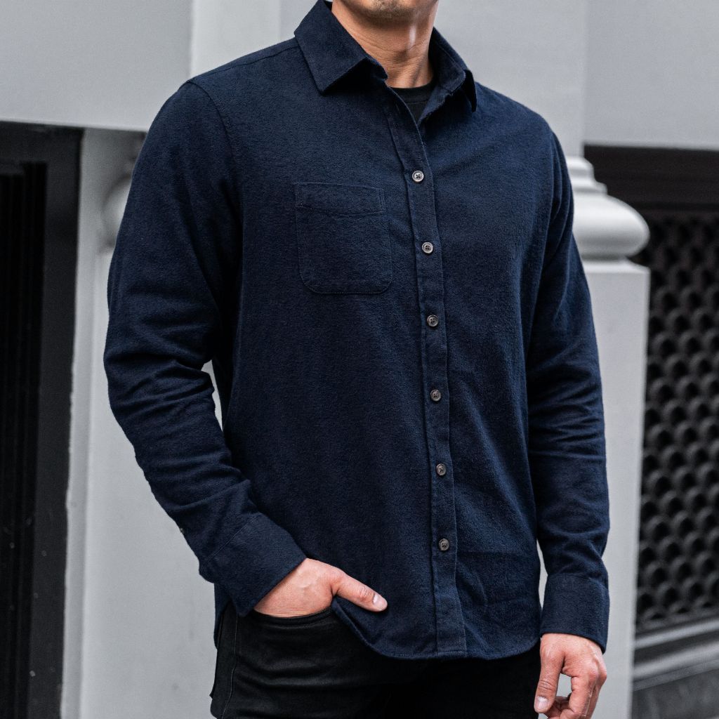 Solid Shirt | Navy