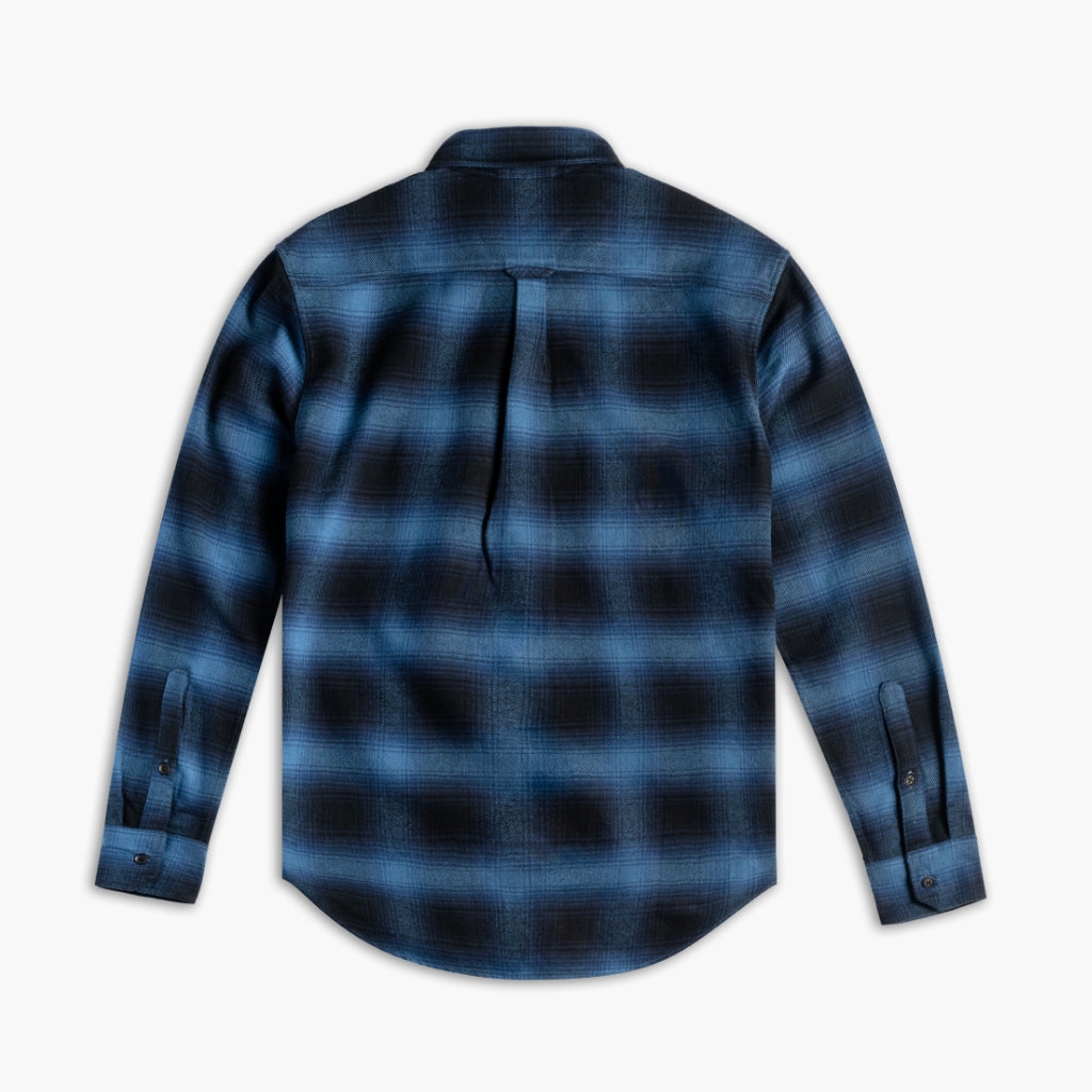 Men's Summit Flannel Shirt in Navy Black Plaid Thursday